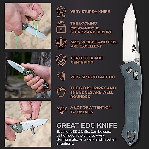 Ganzo Firebird FB7651 - BK 440C Blade G10 Handle Pocket Folding, view 7