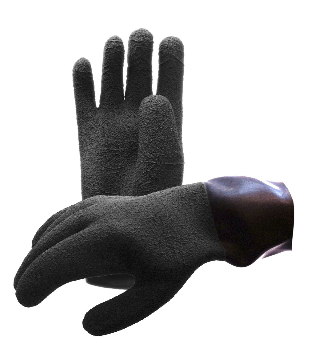 Waterproof Heavy Duty Latex Dry Glove, Small
