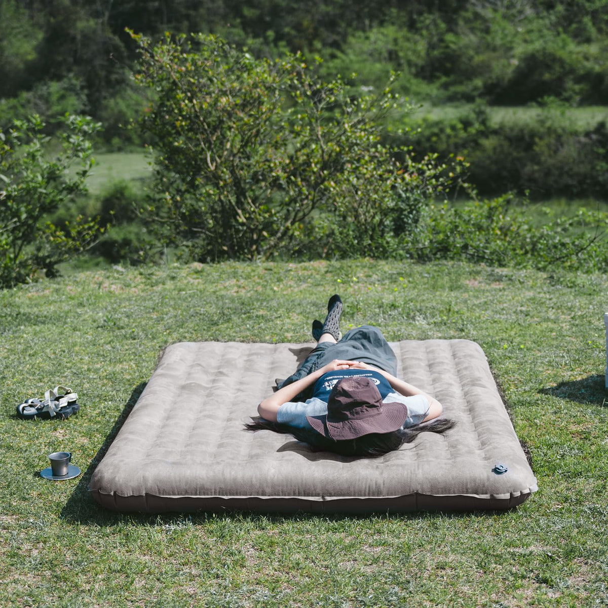 Naturehike CosyWild Air Mattress for 2 Person Camping Cot, Full Size Portable Ai