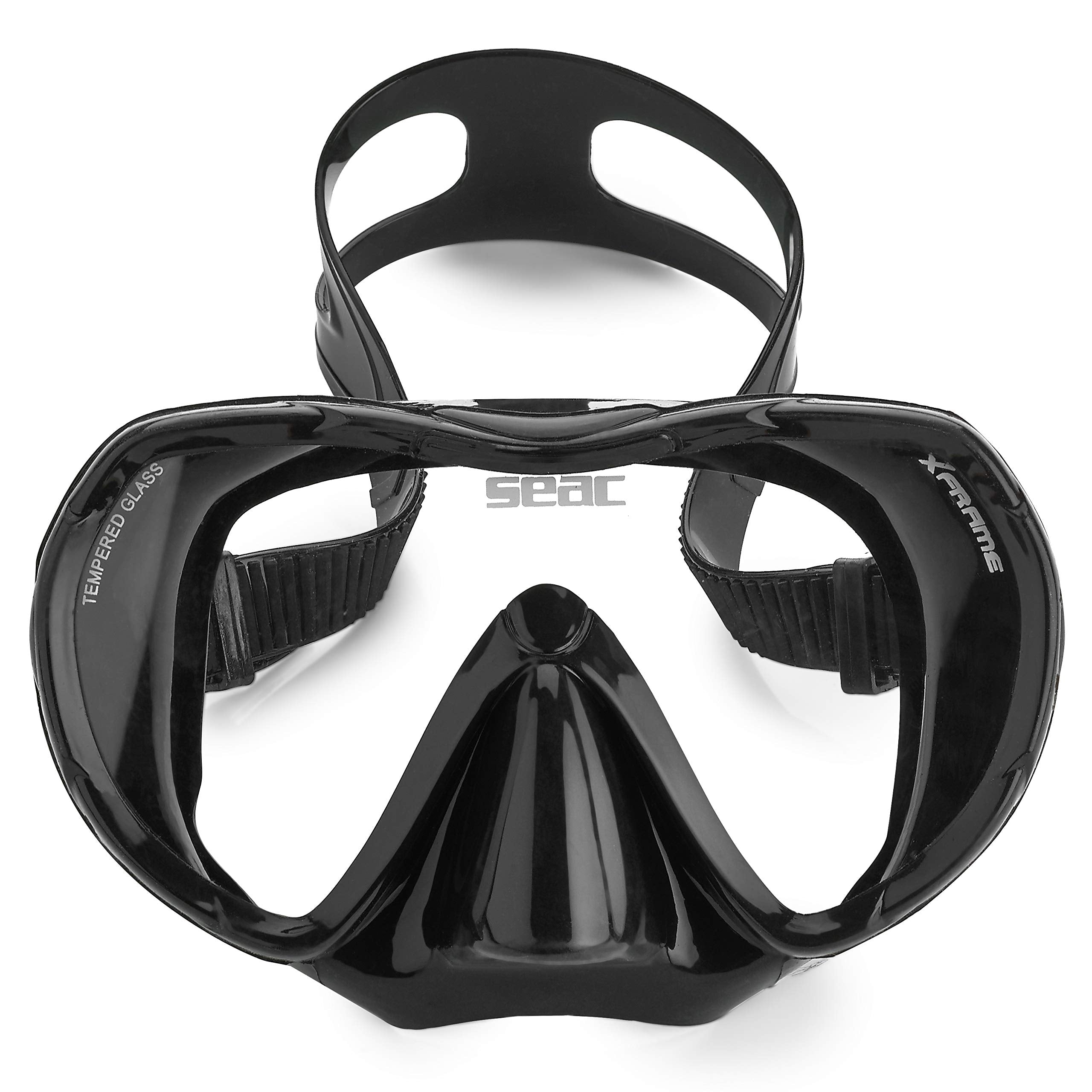 SEAC Snorkeling Package | Comfortable Adult Snorkel Set, Tempered Glass Anti-Fog