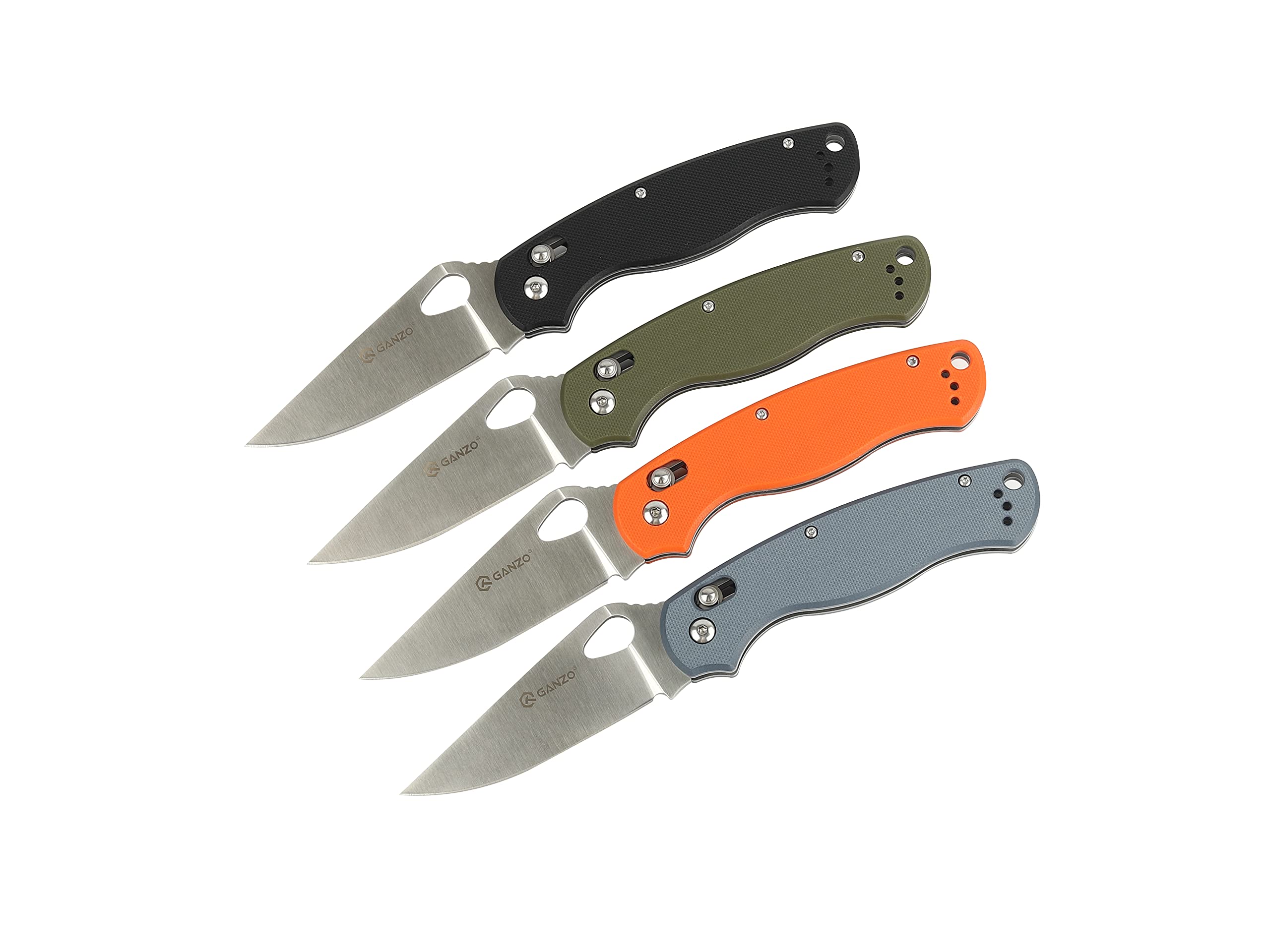 Ganzo G729-GY Folding Pocket Knife 440C Stainless Steel Blade G10