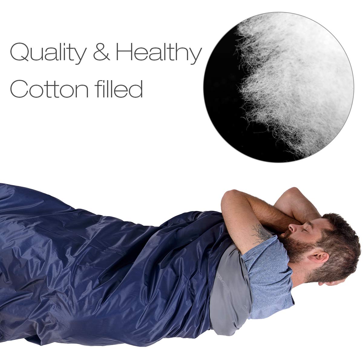 Naturehike Ultralight Sleeping Bag - Envelope Lightweight Portable, Waterproof,