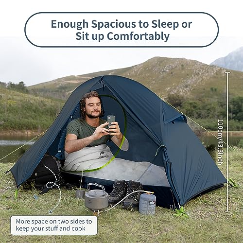 Naturehike Bikepacking 1 Person Tent, Waterproof Easy Set up Free Standing Singl, view 3