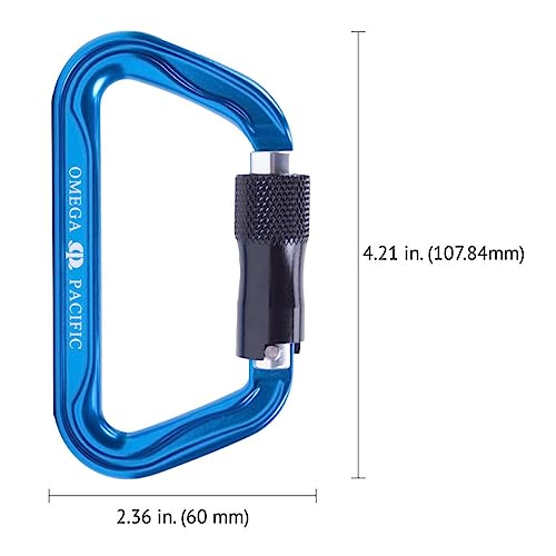 Omega Pacific Standard D Aluminum Keylock Quik-Lok Carabiner