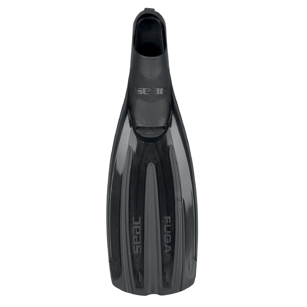 SEAC Fuga Full Foot Fins, Color: Black, Size: 7-8