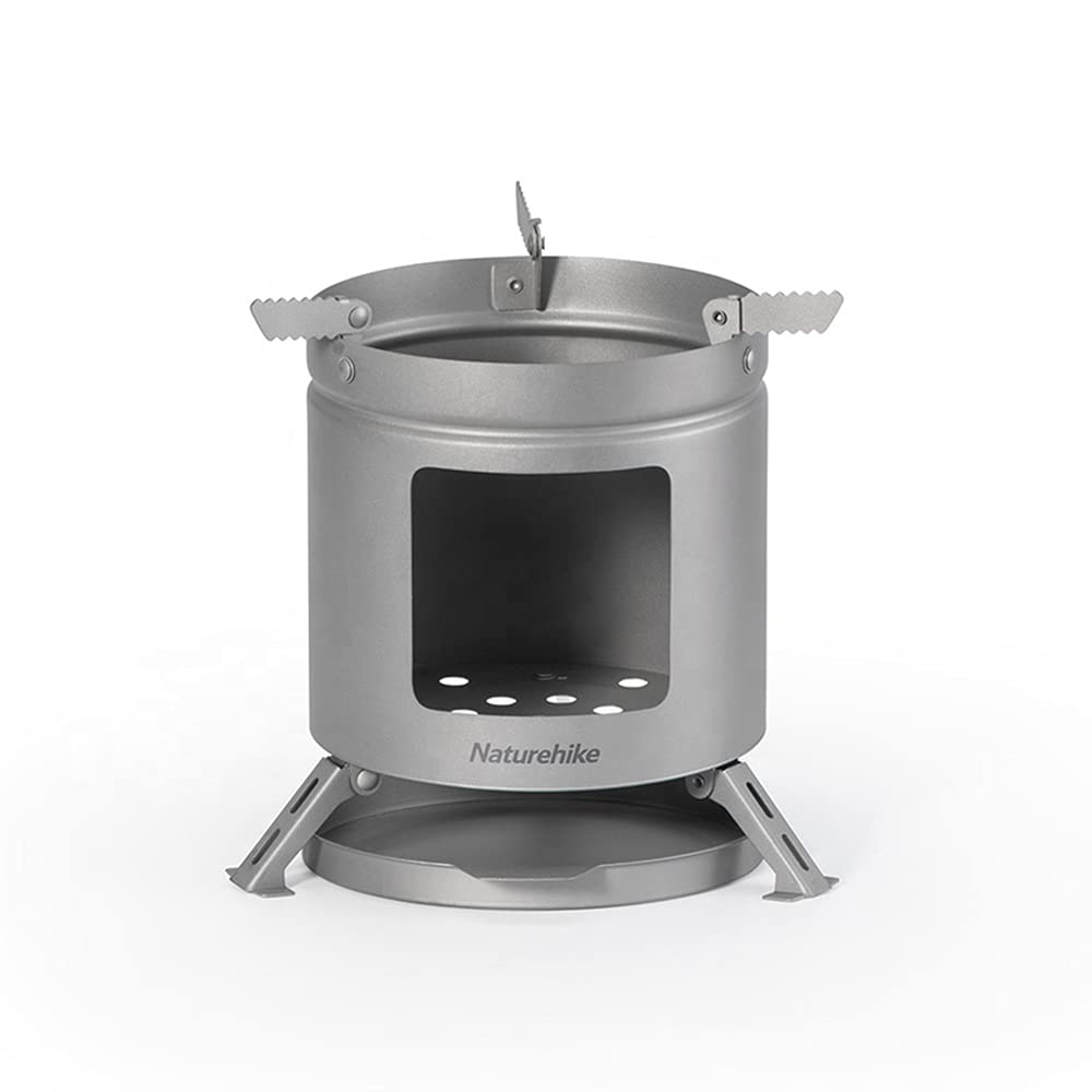 Naturehike Outdoor Camping Stove Titanium Wood Burning Stove for Hiking Backpack
