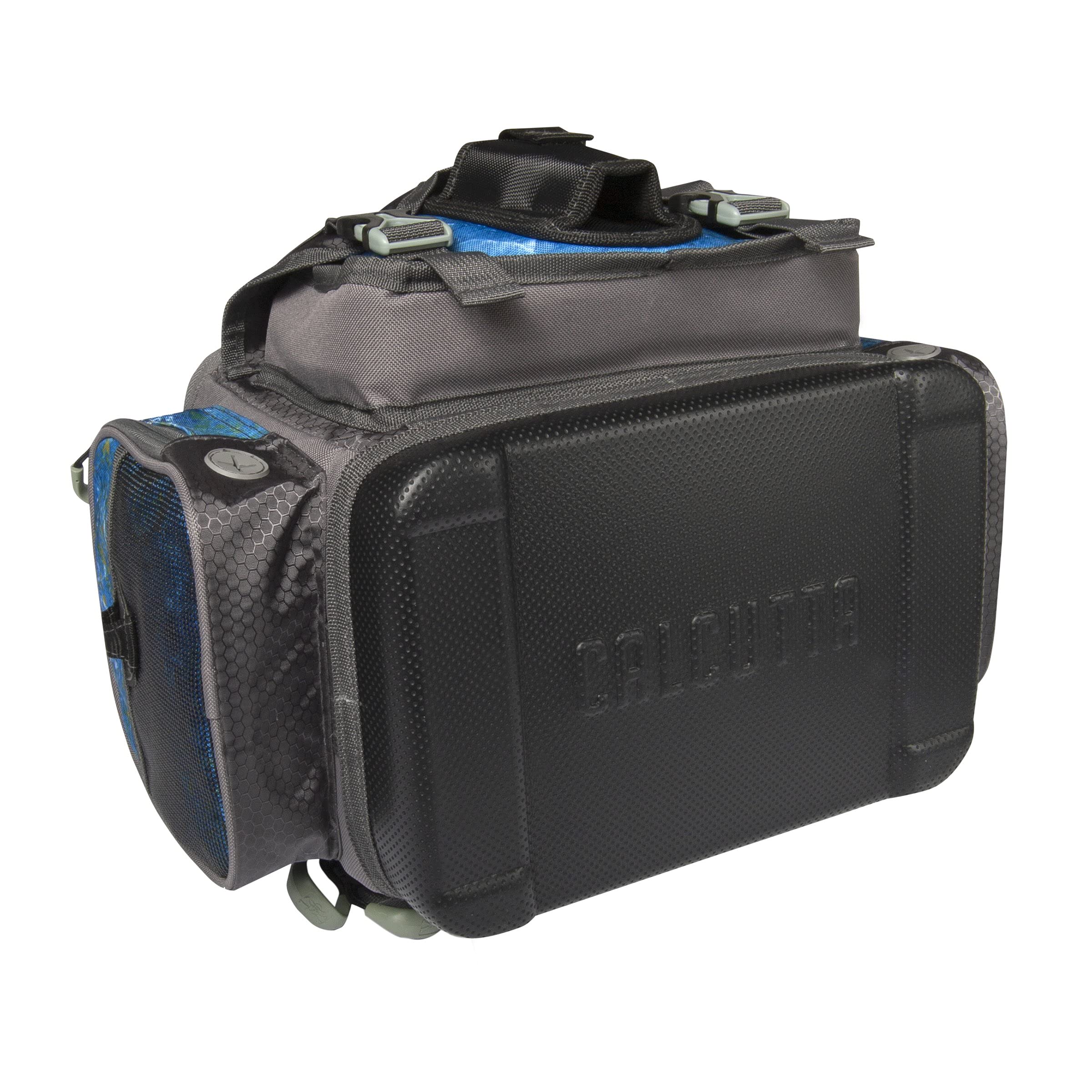 Calcutta Squall Tackle Bag | Mossy Oak Shoreline Pattern | 4 3600 Tackle Boxes |