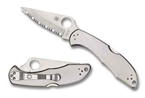 Spyderco Knives Delica 4 Serrated Edge Pocket Knife