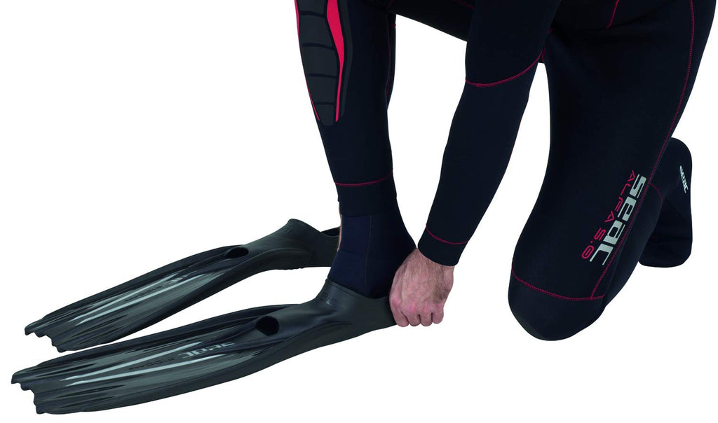 SEAC F100 Pro Diving Fins (Black, 38/39) (9291N), view 3
