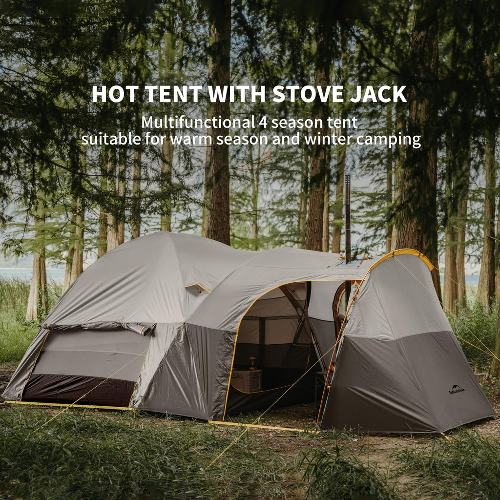 Naturehike Massif Hot Tent with Stove Jack, 4 Season Tent, 1/2/4/6 Person Campin, view 3
