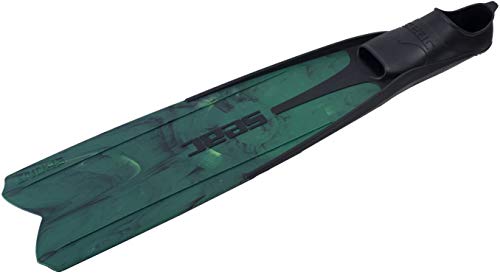 SEAC Shout Adult Long Fins for Scuba Diving, Freediving and Spearfishing, Camo G