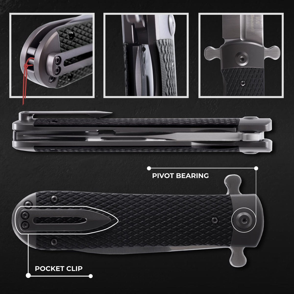 Firebird Knife GANZO Firebird Adimanti Samson-BK Pocket Folding Knife