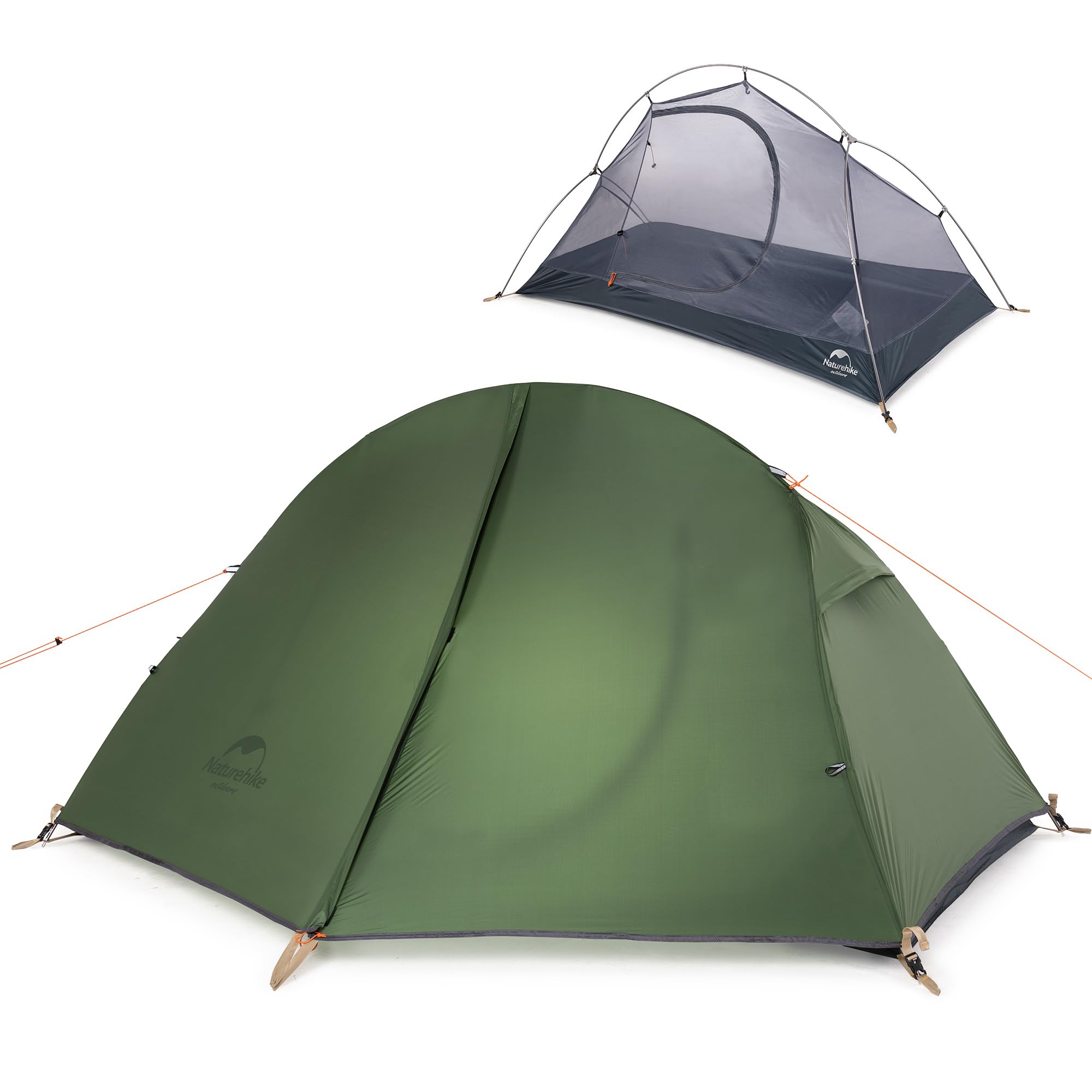 Naturehike Bikepacking 1 Person Tent, Waterproof Easy Set up Free Standing Singl