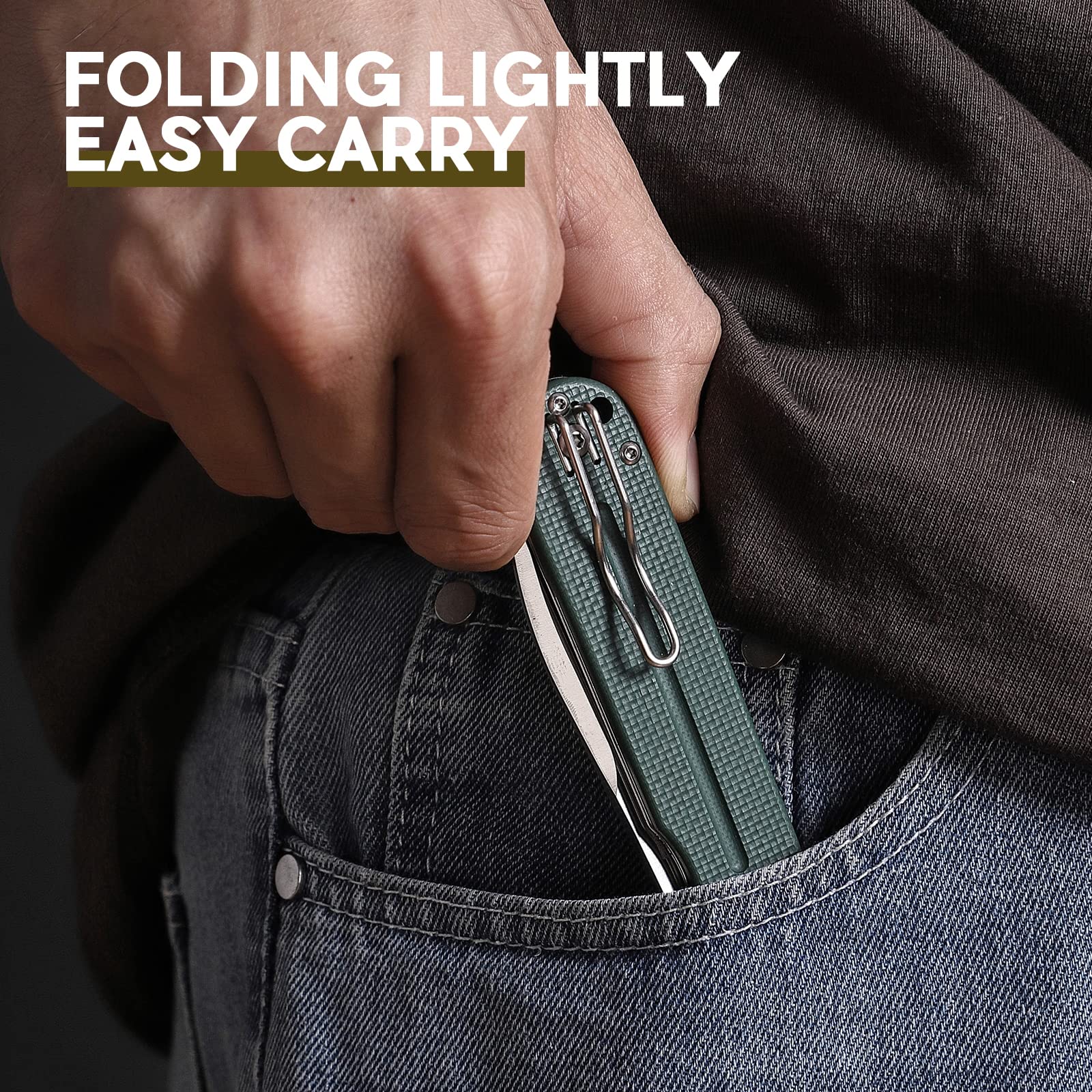 Firebird GANZO FH922-GB Pocket Folding Knife D2 Steel Blade