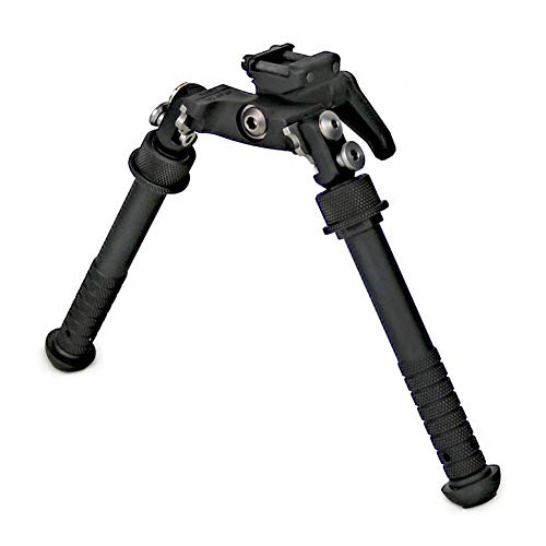 Accu-Shot Atlas BT65 Cal Bipod with Standard Two-Screw 1913 Rail Clamp, Black