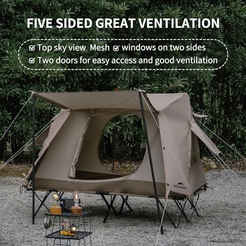 Naturehike Cot Tent for Camping,Easy Setup Pop up Tents for Camping, 1 Person 5, view 4