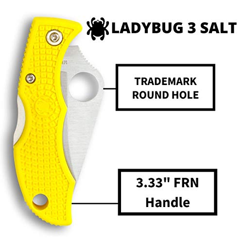 Spyderco Ladybug 3 Salt Lightweight Knife with 1.93"