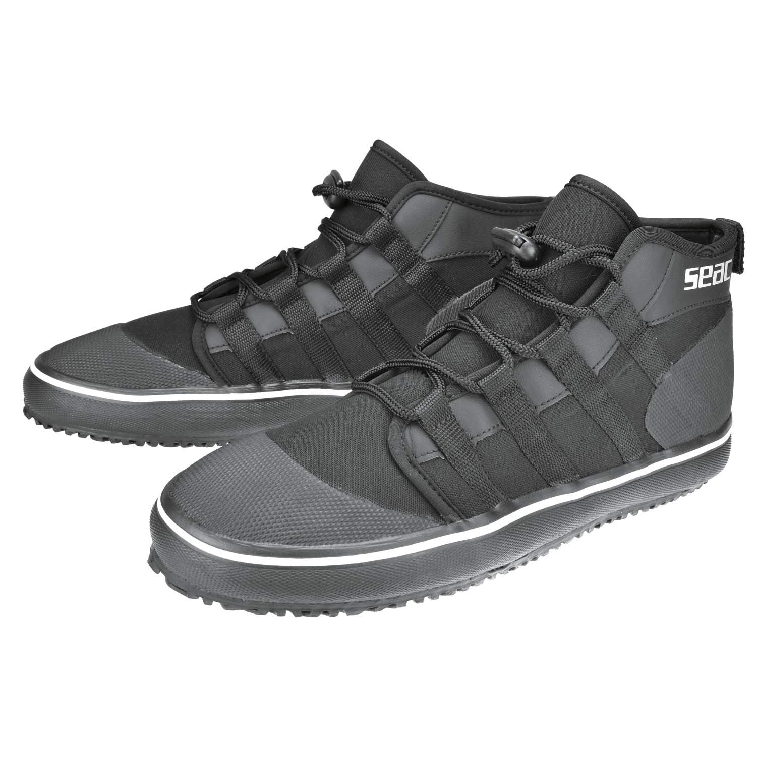 Seac Rock Boots HD, Rigid Soles with Quick Close Laces for Underwater Diving Sui