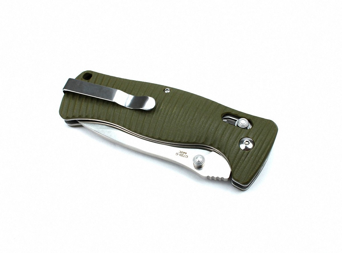 Ganzo G720-GR Tactical Folding Knife Window Breaker 440C