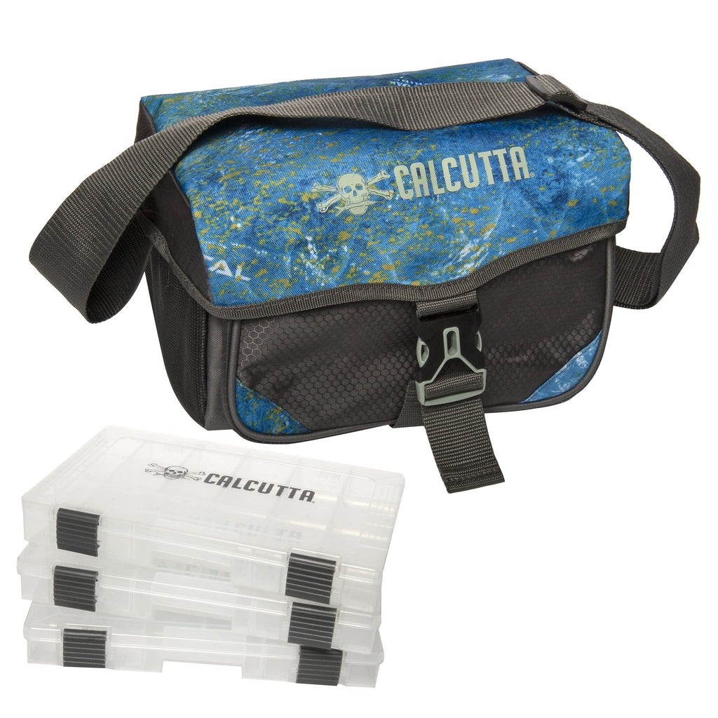 Calcutta Squall 3600 Express Tackle Bag | Mossy Oak Coastal Camo | 3 3600 Double, view 5