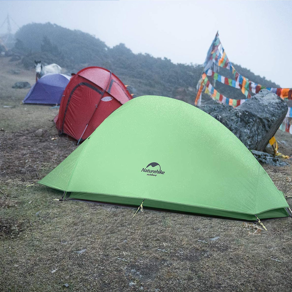 Naturehike Cloud-Up 1 Person Tent Lightweight Backpacking Tent for One Man, Wate