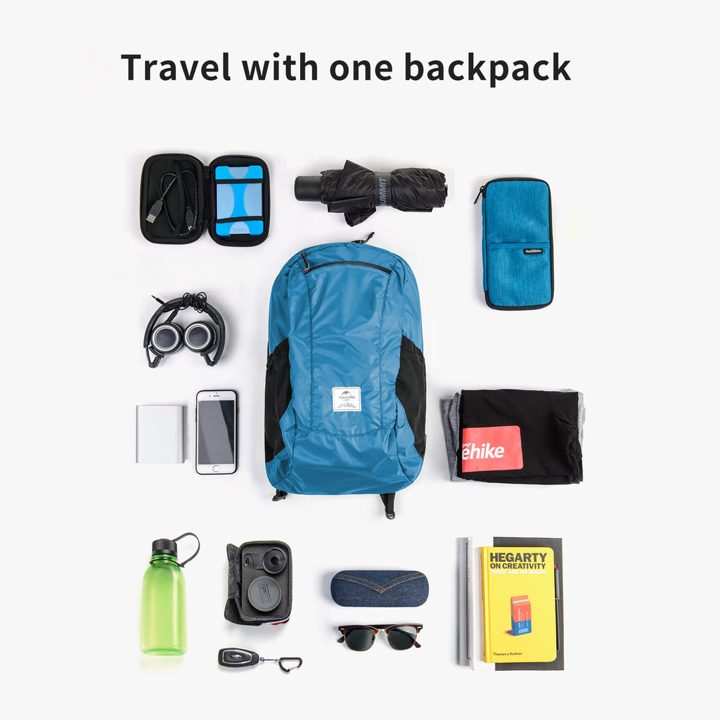 Naturehike 18L Hiking Daypack, Waterproof Travel Backpack, Lightweight Packable, view 8