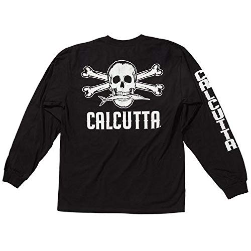 Calcutta Men’s Original Logo Long Sleeve T-Shirt, Chili, Small, view 5