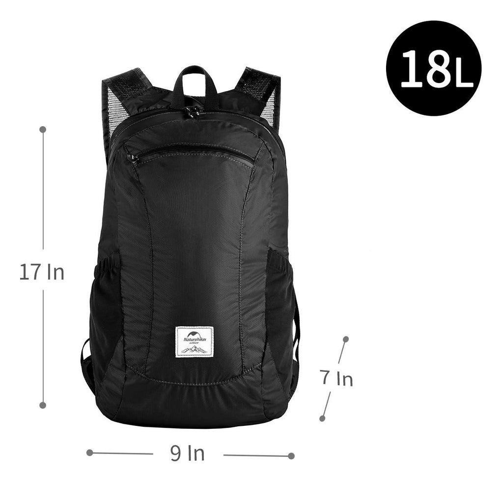 Naturehike 18L Lightweight Hiking Backpack, Waterproof Camping Packable Backpack, view 2