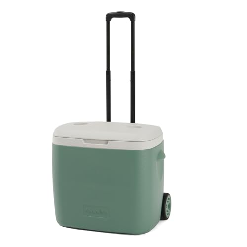 Naturehike 40QT Wheeled Hard Cooler, Insulated Food Safety Ice Chest Box with Te