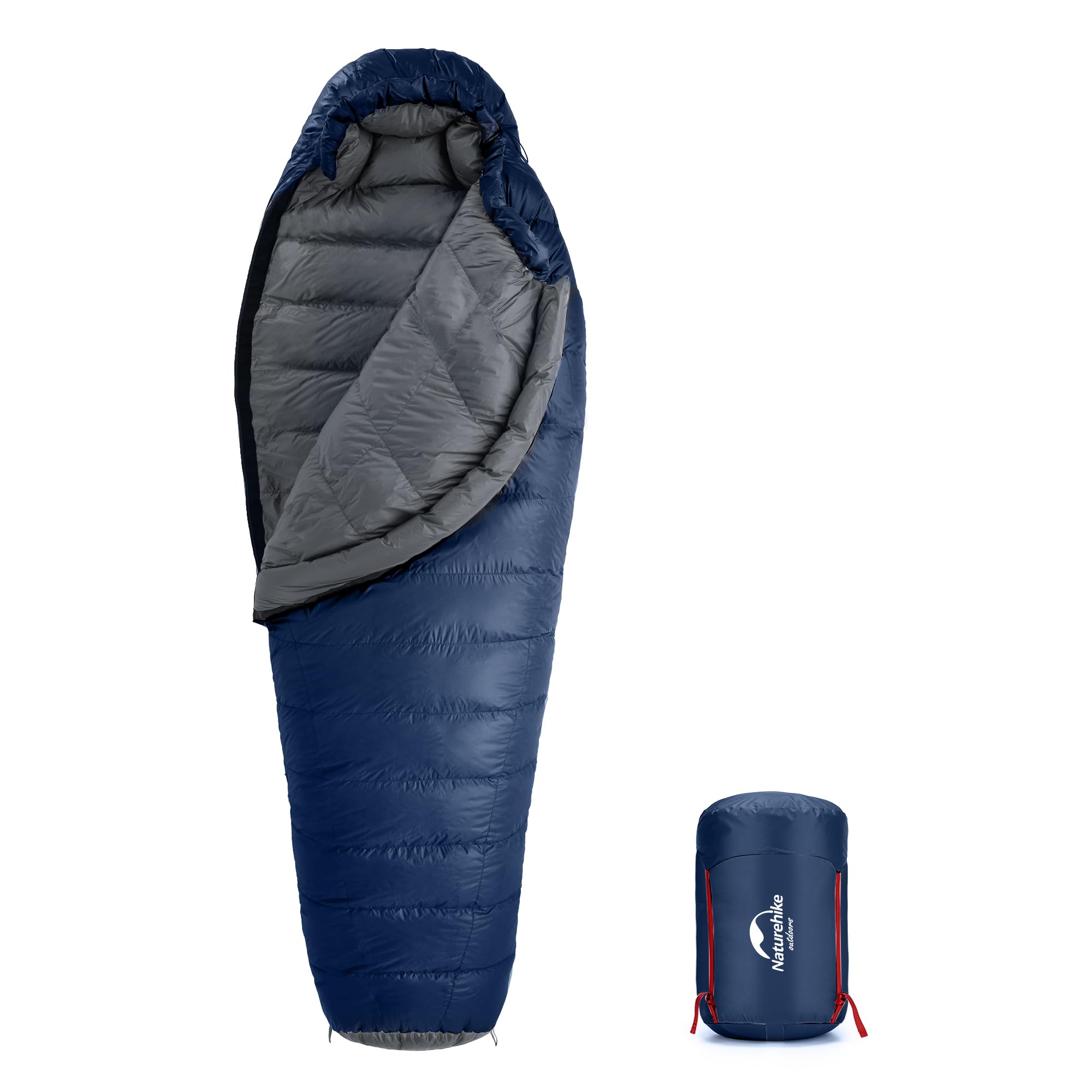 Naturehike 0 Degree Down Mummy Sleeping Bag for 3 Season, Ultralight Sleeping Ba