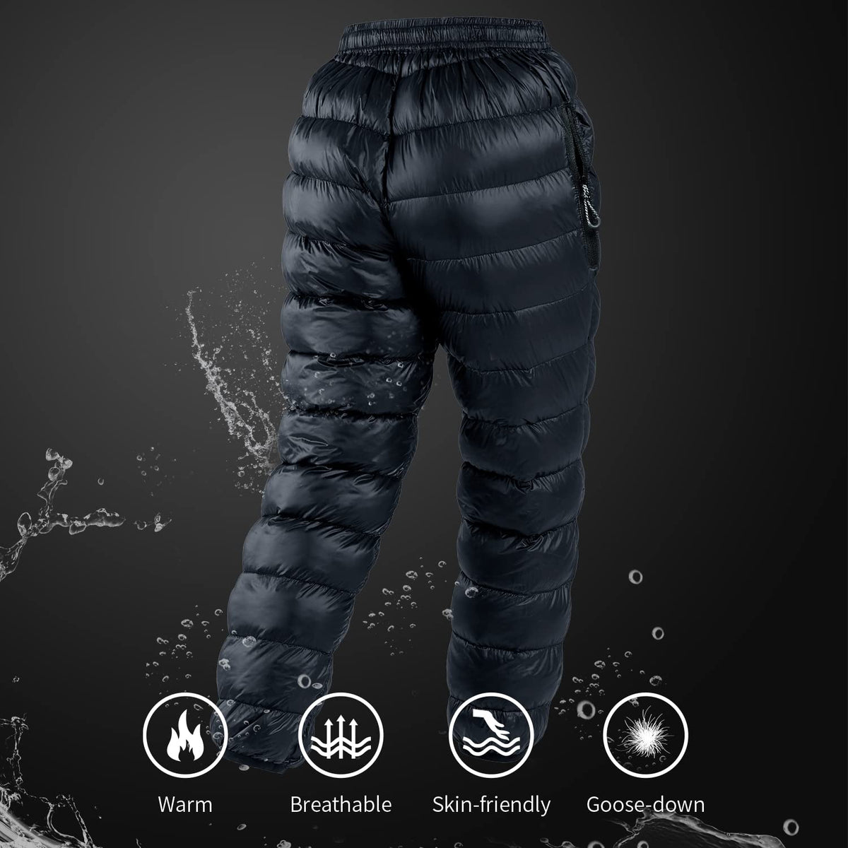 Naturehike DW Down Pants, Men's Women's Pants for Winter, 800FP Warm Windproof P