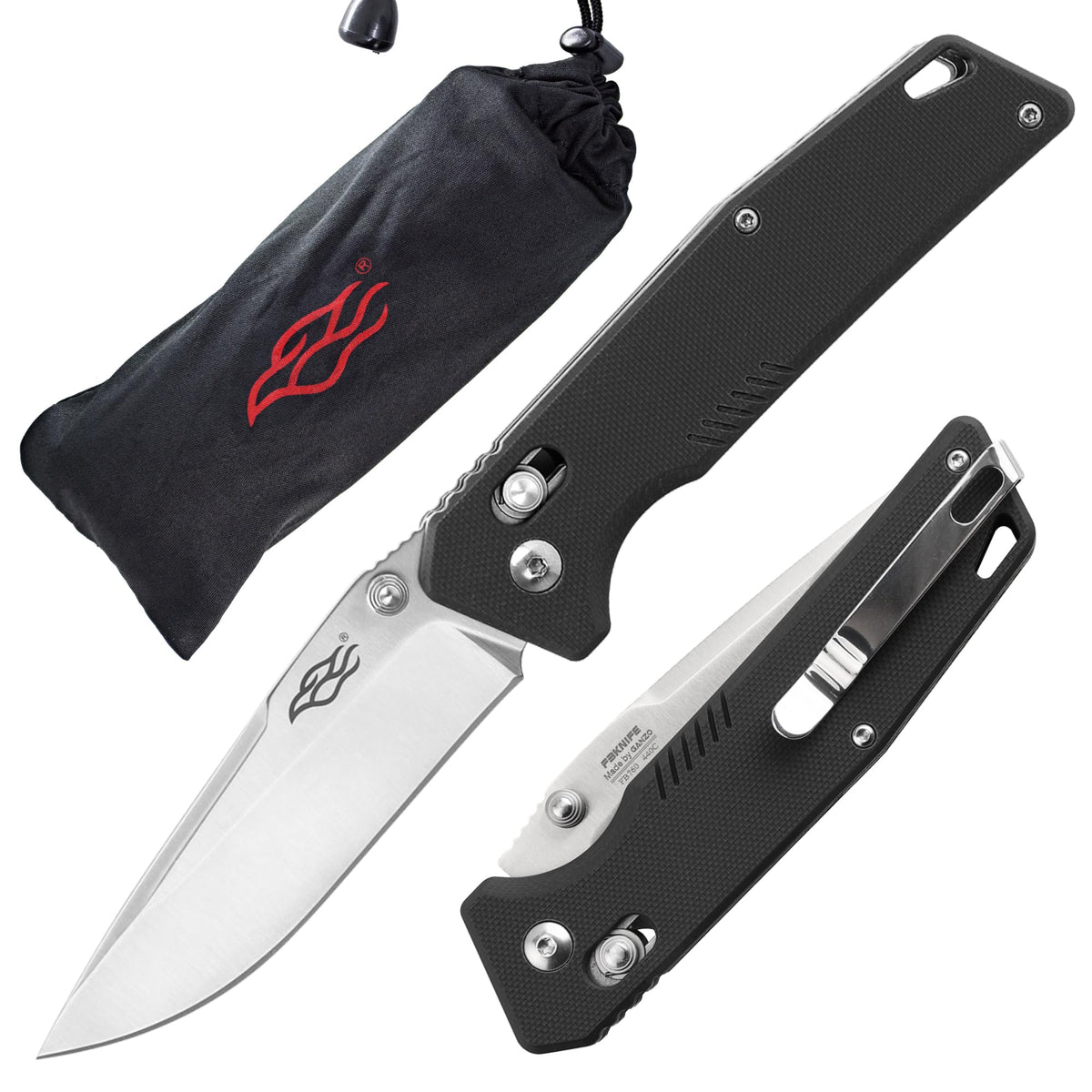 Firebird GANZO F7601 Pocket Folding Knife 440C Stainless
