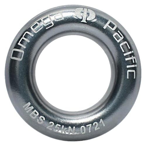 Omega Pacific Rappel Ring - Solid Seamless Aluminum Design, Outdoor Adventure