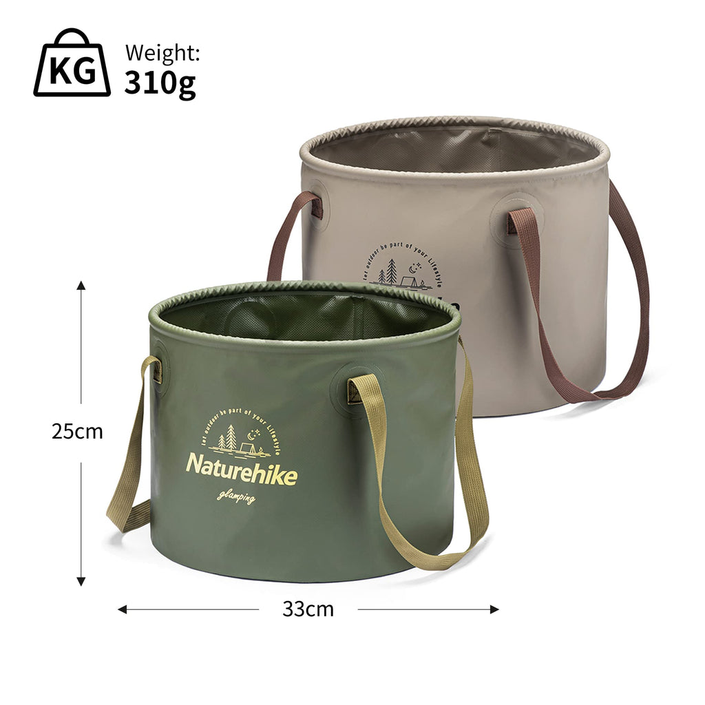 Naturehike Collapsible Bucket, Folding Bucket Wash Basin with Handle, Portable W, view 8