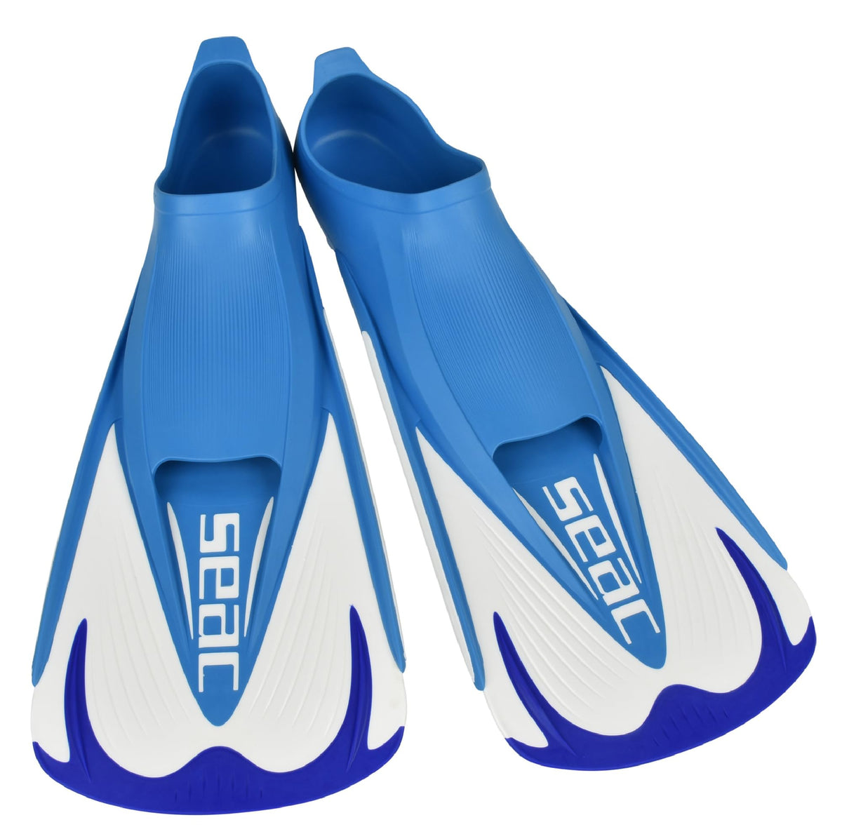 SEAC Men's Team Snorkeling Swim Fins, Blue, Small/7-7.5