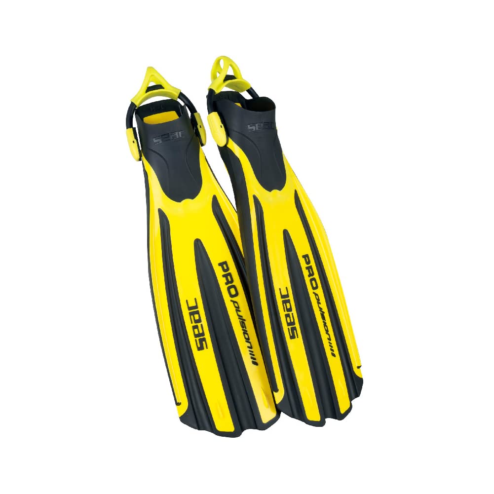 Seac Propulsion S - Open Heel Scuba Diving Fins with Sling Strap– Made in Italy