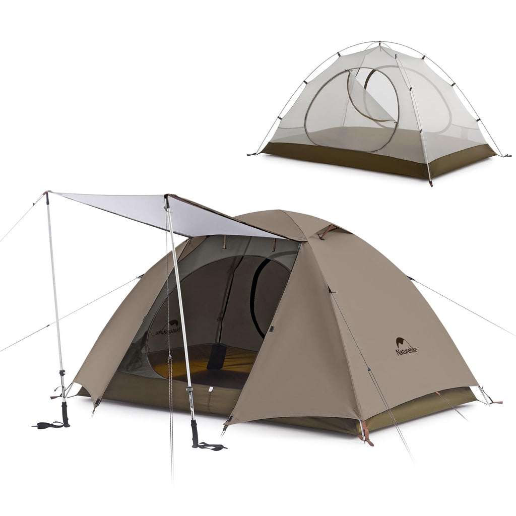 Naturehike Cloud Stream 2 Person 3 Person Backpacking Tent, Waterproof 2 Person