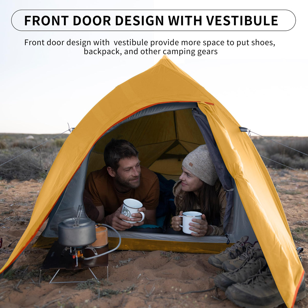 Naturehike Cloud-Up 2 Person Tent Lightweight Backpacking Tent with Footprint -