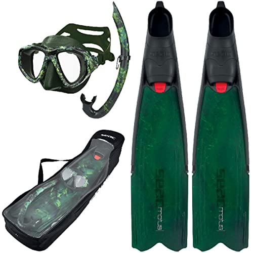 Seac Motus Fin, Mask & Snorkel Set - Black, 8-8.5, view 8