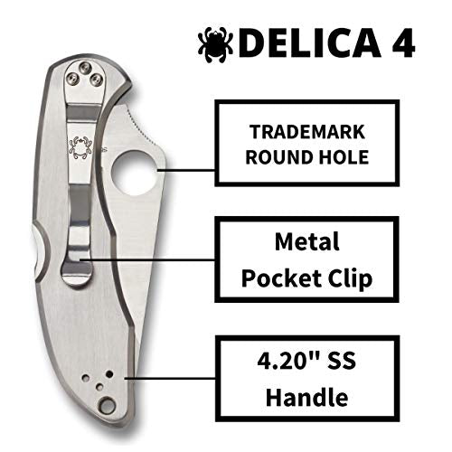 Spyderco Delica 4 Signature Knife with 2.95", view 4