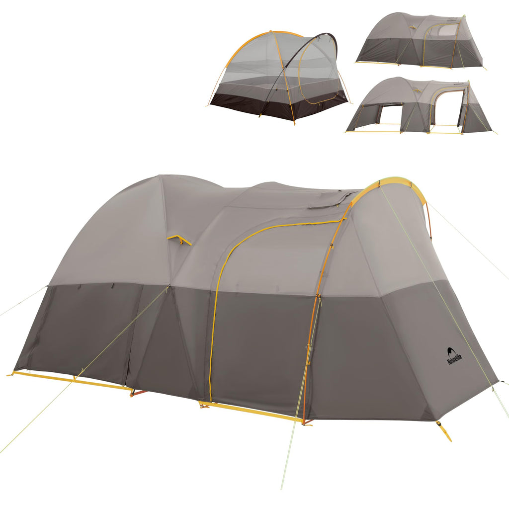 Naturehike Massif Hot Tent with Stove Jack, 4 Season Tent, 1/2/4/6 Person Campin