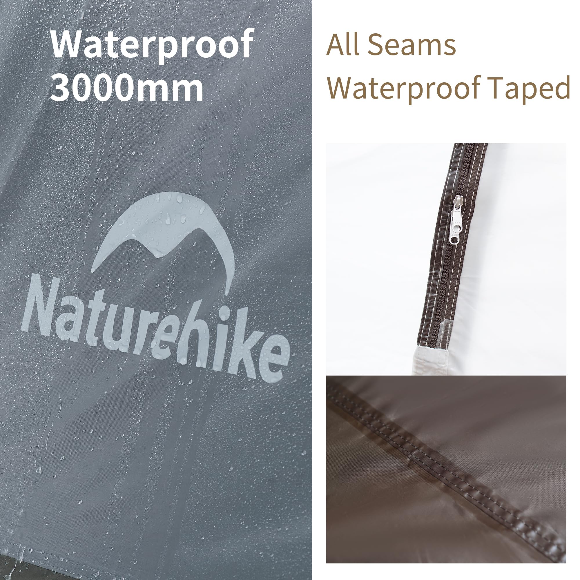 Naturehike 6-8 Person Camping Tent, Easy Set up Instant Tents for Camping, Large