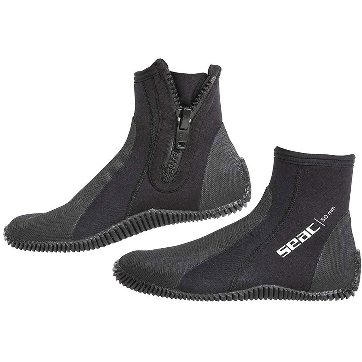 SEAC Standard Neoprene Boot, Black, Small (7/8)