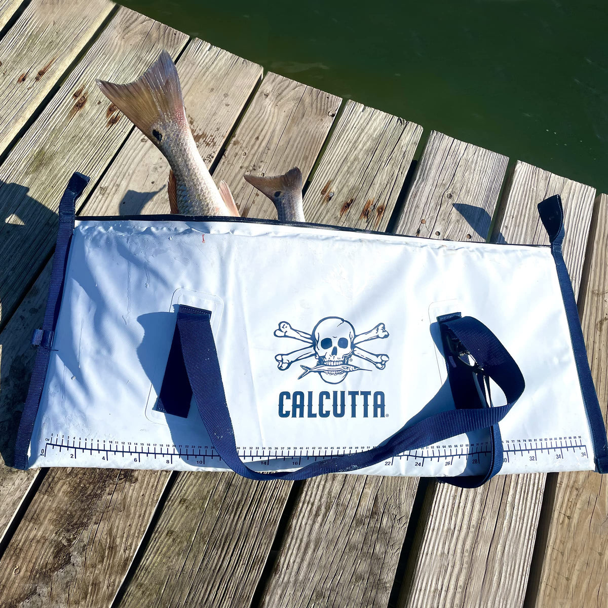 Calcutta Insulated Fish Bag Keeps Ice for 24 Hours | Waterproof Fish Cooler with