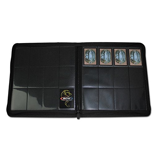 12-Pocket Z-Folio LX Trading Card Albums, Black, view 3