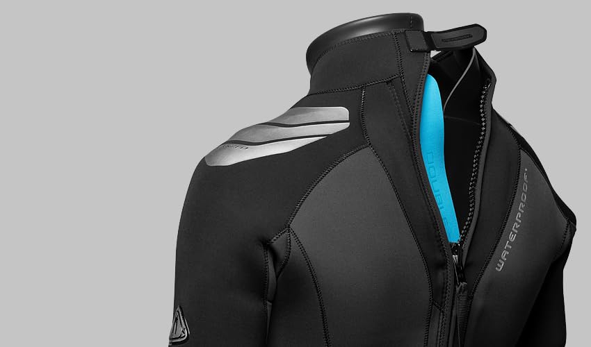 Waterproof Mens W7 5mm Backzip Wetsuit, Medium/Large, view 4