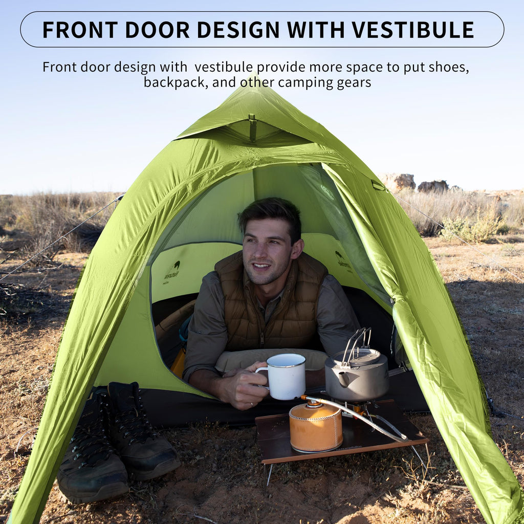 Naturehike Cloud-Up 1 Person Tent Lightweight Backpacking Tent for One Man, Wate, view 4