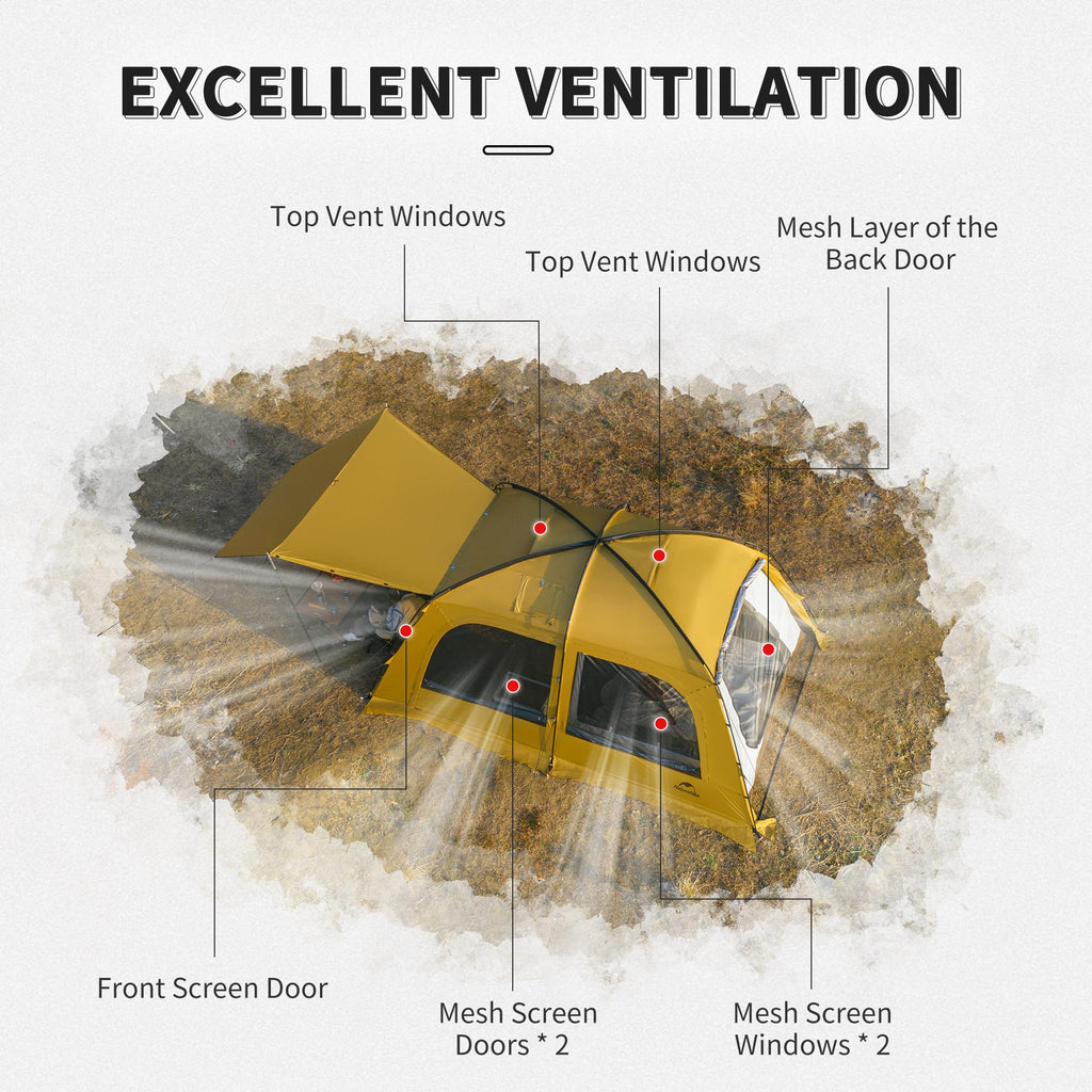 Naturehike Dune Hot Tent with Stove Jack, Waterpooof UV Protection 2-3 Person Wi, view 5