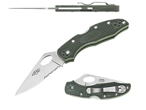 Firebird GANZO F759MS-GR Serrated Blade Pocket Folding Knife 440C