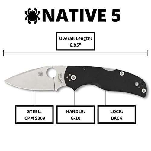 Spyderco Native 5 Signature Knife with 2.95" CPM S30V